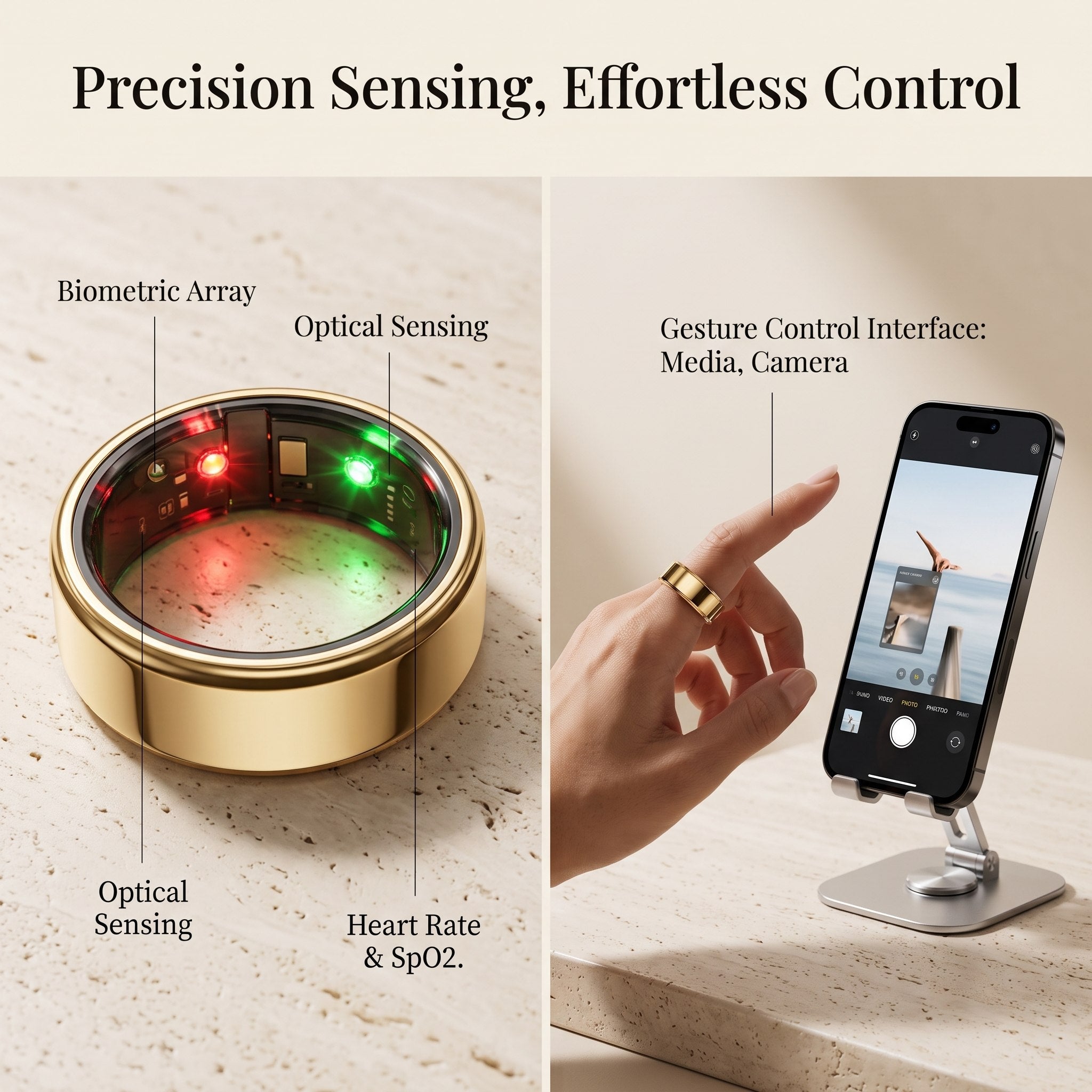 Noor Smart Ring - Premium Digital Tasbih