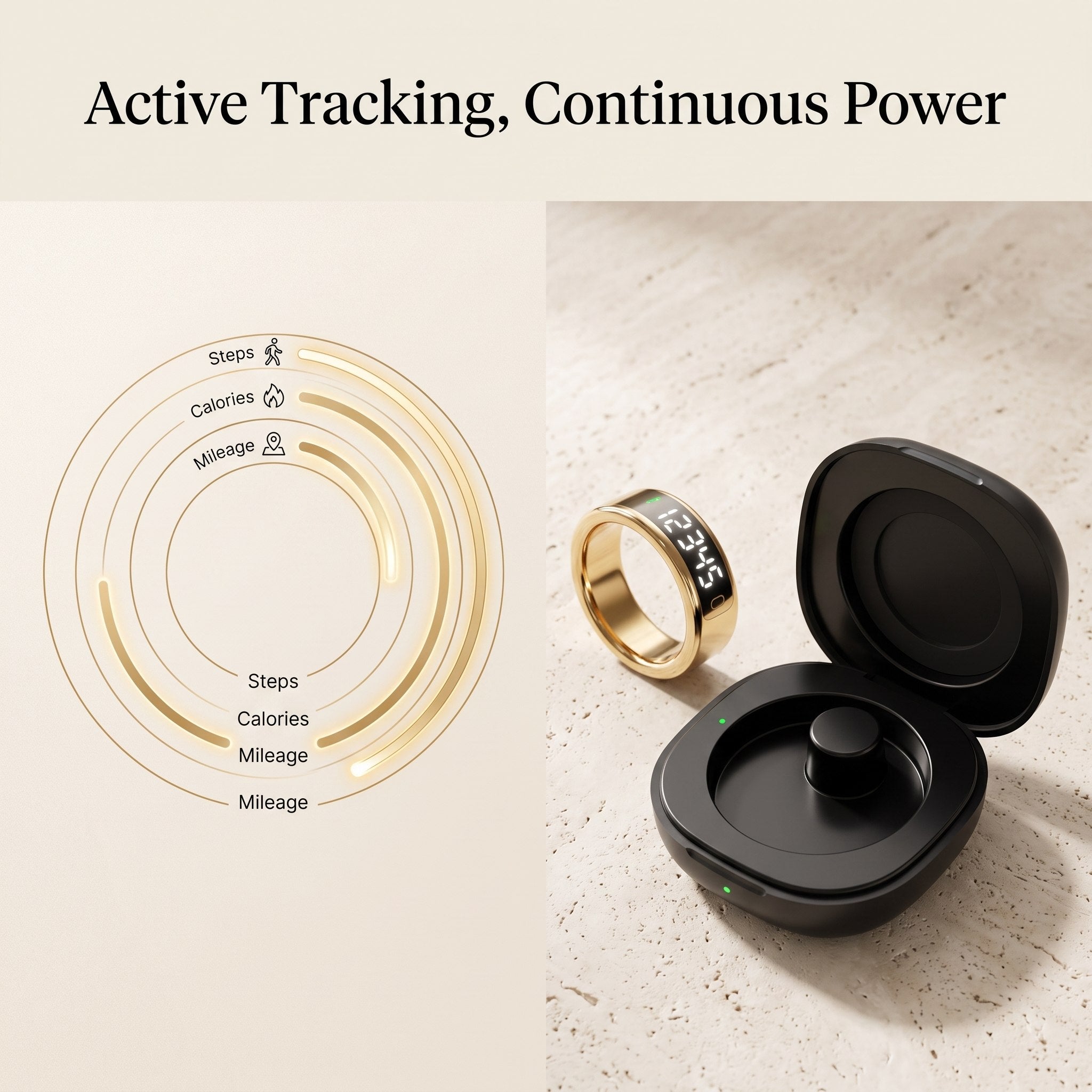 Noor Smart Ring - Premium Digital Tasbih